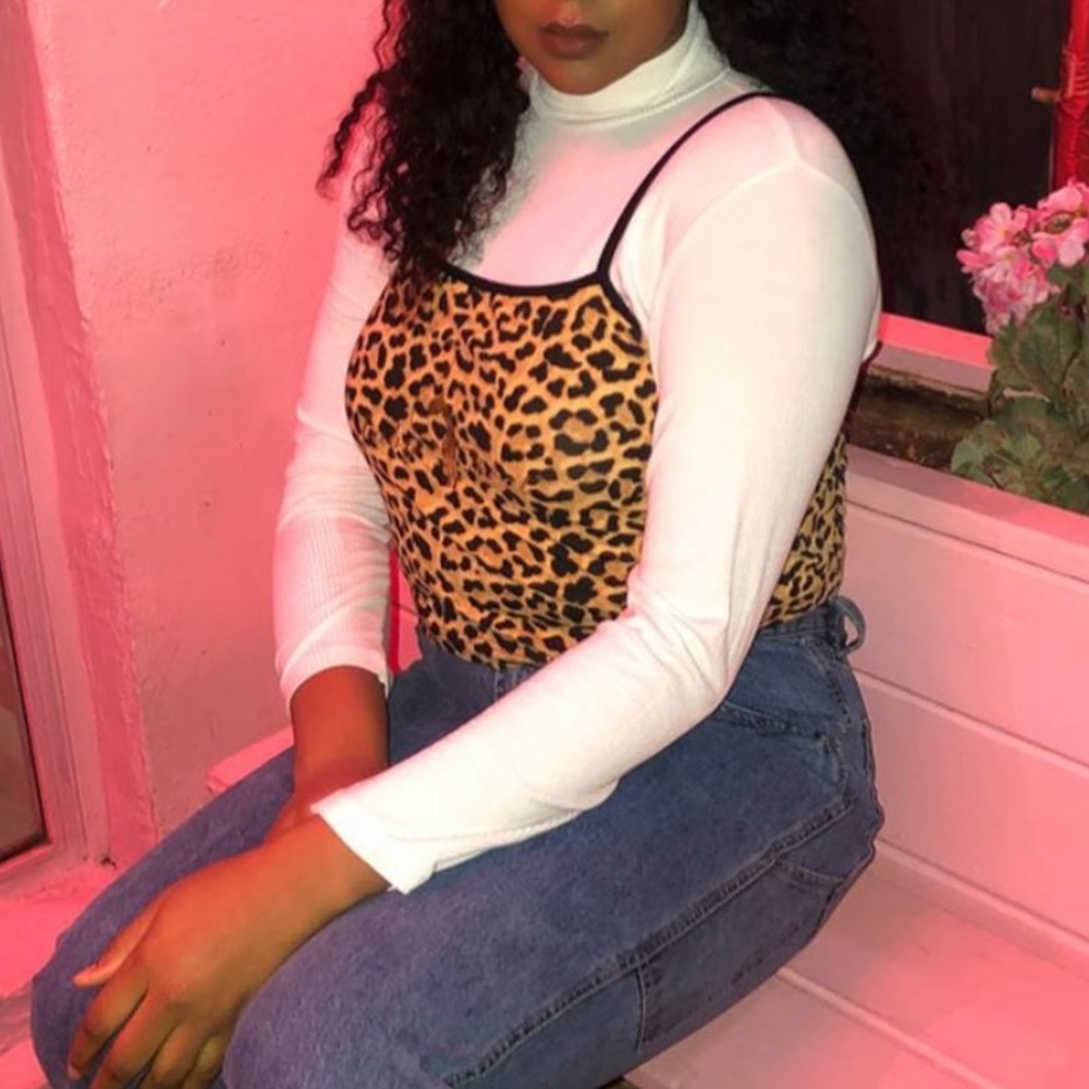 Cheetah Print cropped tank
